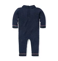 Baby Train Collared One-Piece