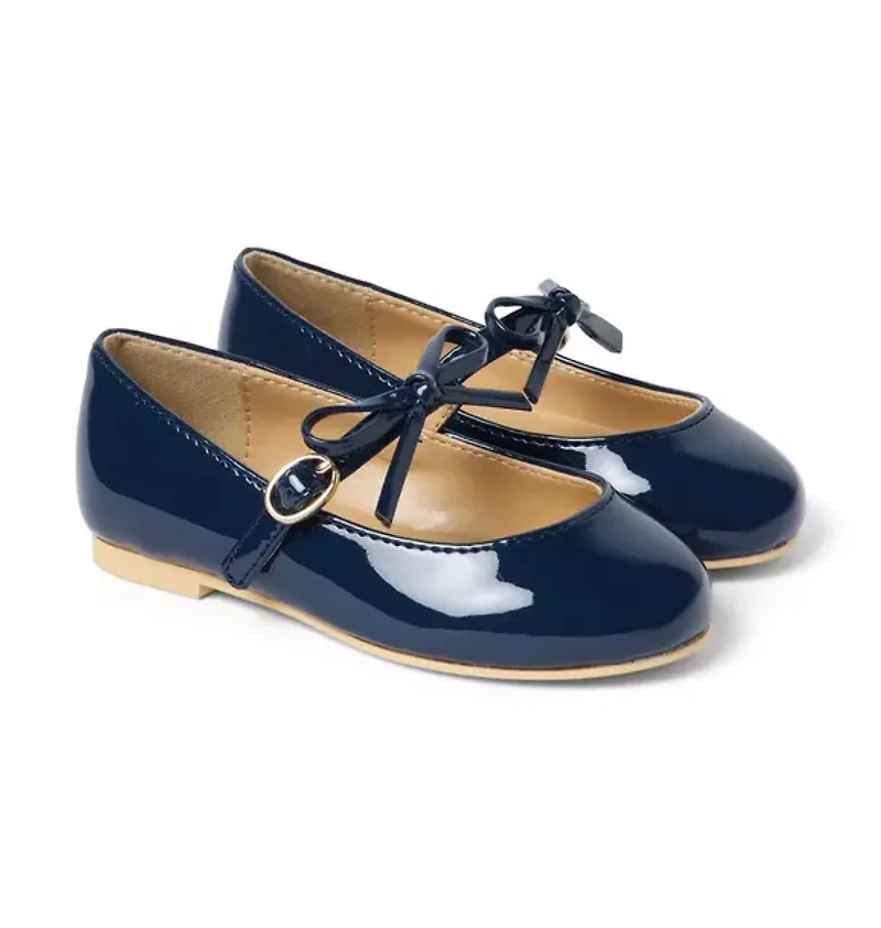 Patent Bow Ballet Flat