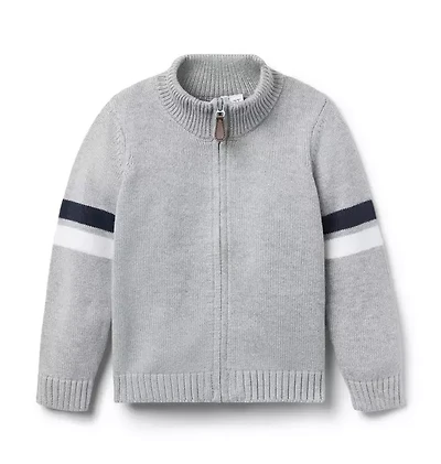 The Stripe Sweater Jacket