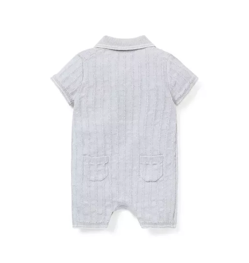 Baby Collared Knit Romper