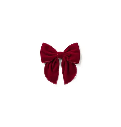 Velvet Bow Barrette