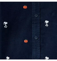 Peanuts Snoopy Embroidered Corduroy Shirt