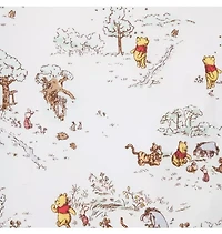 Disney Winnie The Pooh Toile Baby Footed Wrap One-Piece