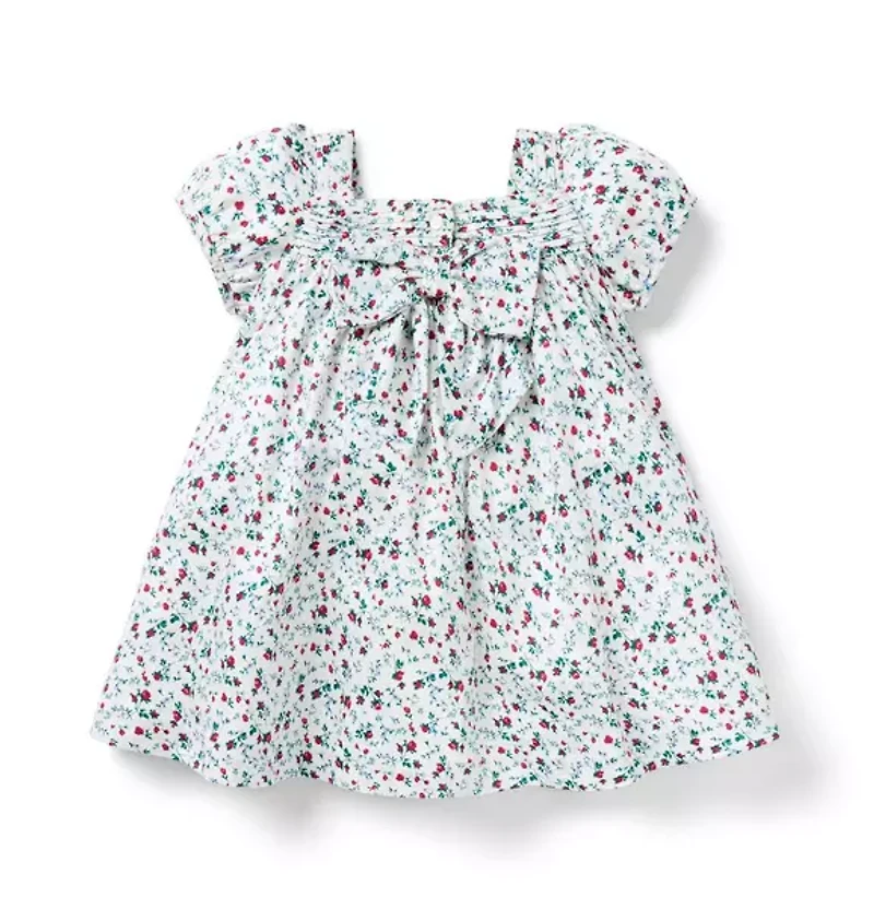 Baby Ditsy Floral Puff Sleeve Dress