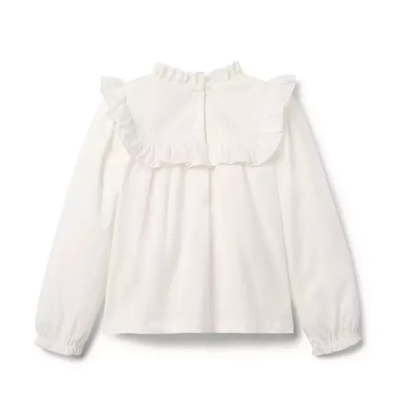 Ruffle Trim Top