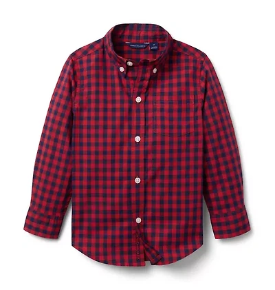 Gingham Poplin Shirt