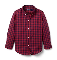 Gingham Poplin Shirt