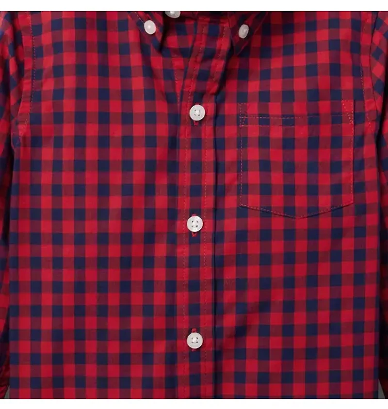 Gingham Poplin Shirt
