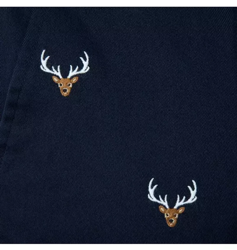 Embroidered Deer Pant