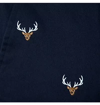 Embroidered Deer Pant