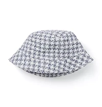 Houndstooth Tweed Bucket Hat