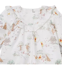 Disney Winnie The Pooh Toile Ruffle Matching Set