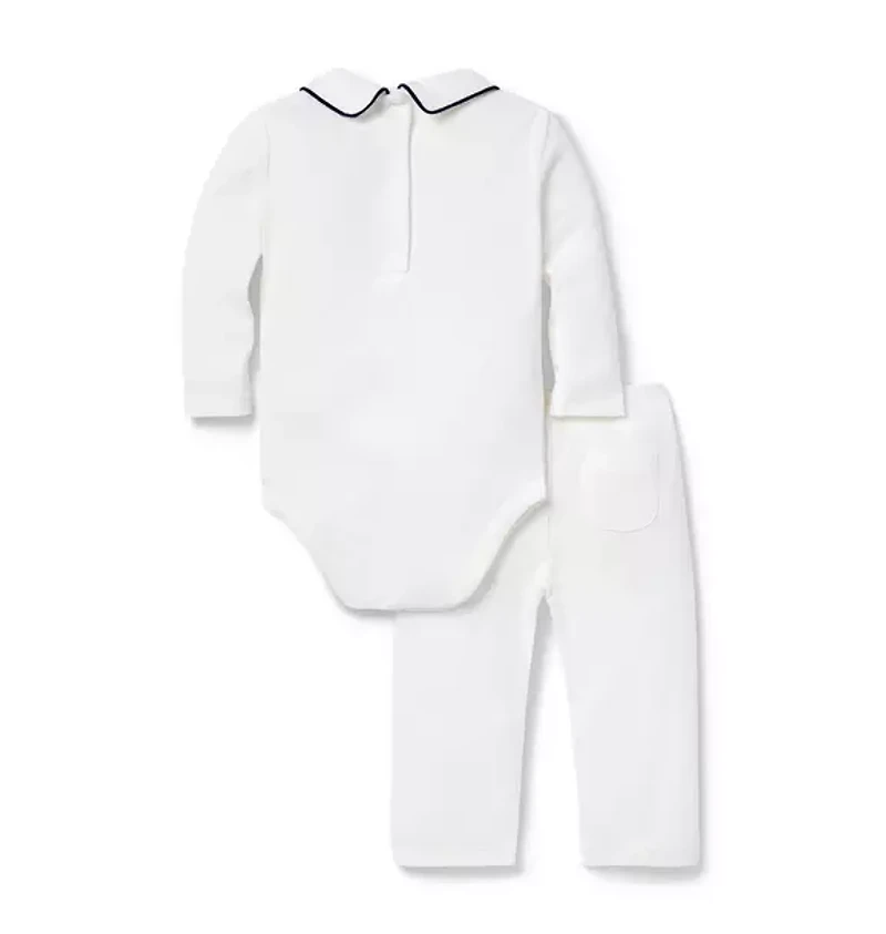 Baby Pintuck Matching Set