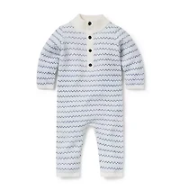 Baby Striped Knit One-Piece