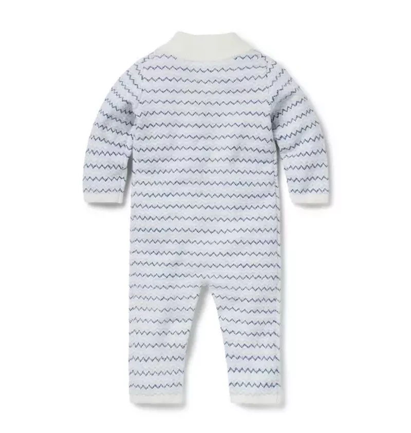 Baby Striped Knit One-Piece