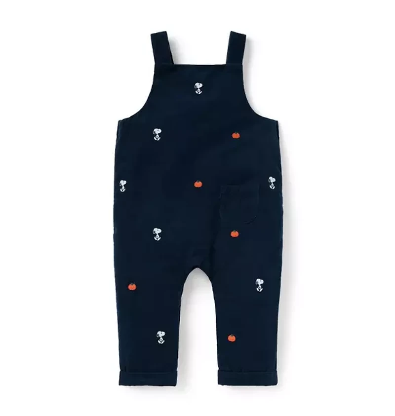 Peanuts Snoopy Embroidered Baby Overall