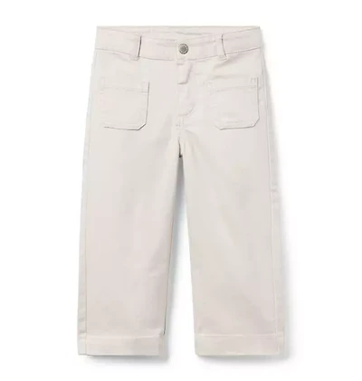 The Wide Leg Twill Pant