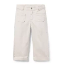 The Wide Leg Twill Pant