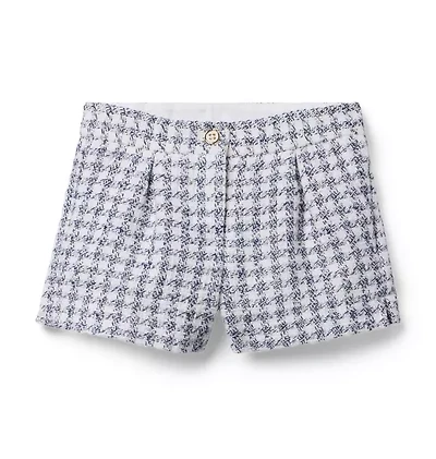 Houndstooth Tweed Short