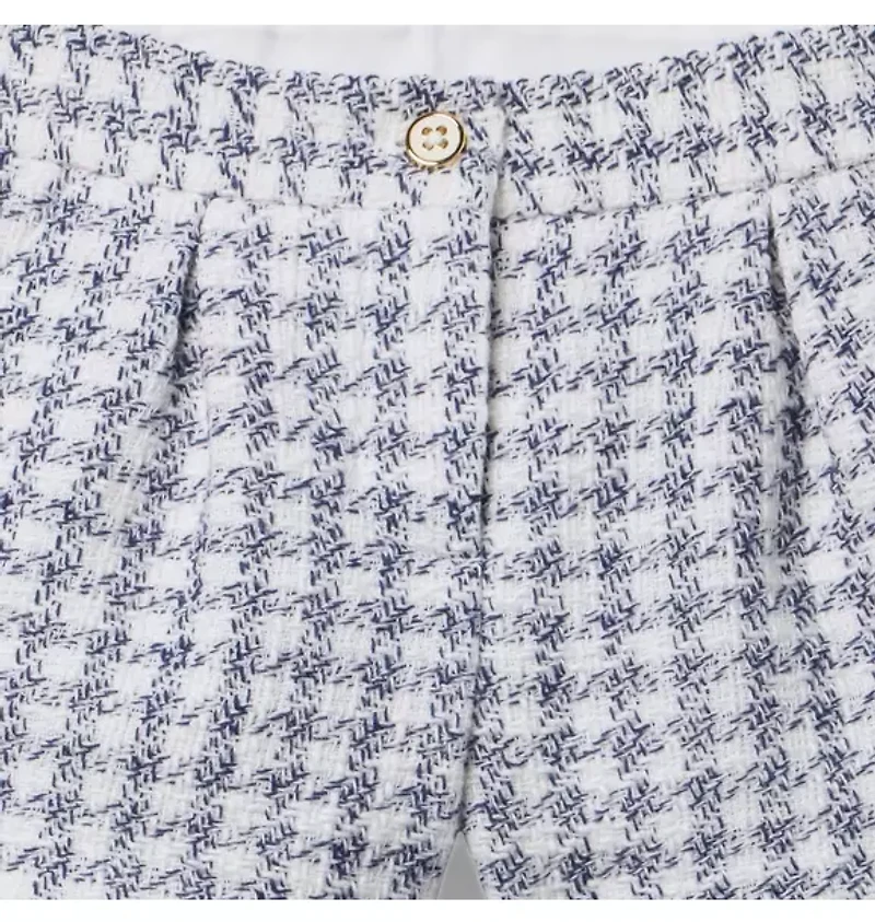 Houndstooth Tweed Short