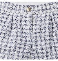 Houndstooth Tweed Short