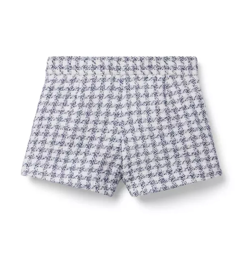 Houndstooth Tweed Short