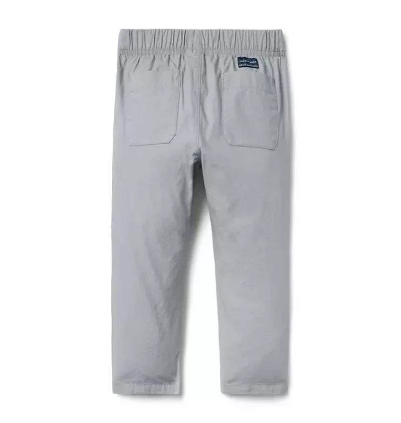 The Drawstring Poplin Pant