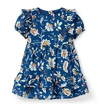 Paisley Floral Ruffle Dress