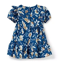 Paisley Floral Ruffle Dress