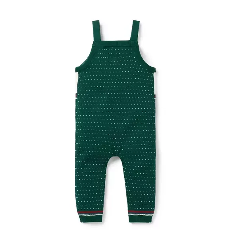 Baby Nutcracker Sweater Overall