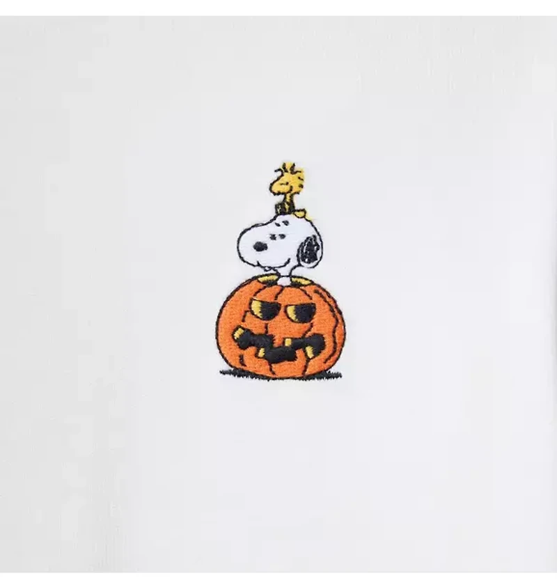 Peanuts Snoopy Pumpkin Embroidered  Tee
