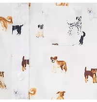 Baby Poplin Dog Friends Bodysuit