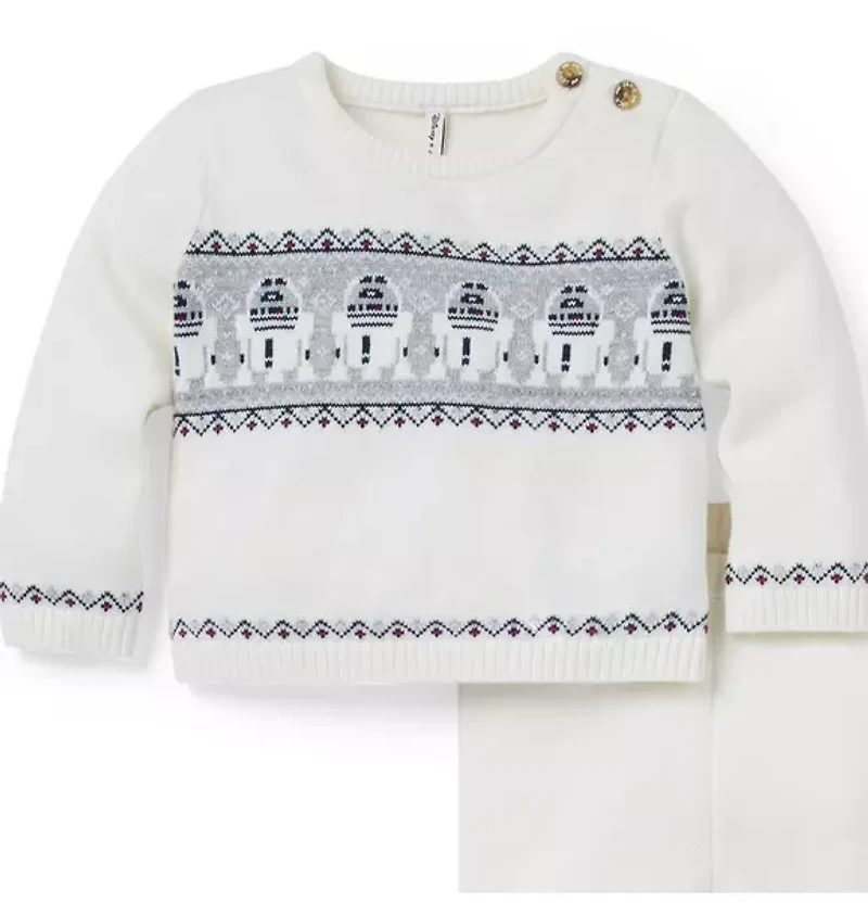 STAR WARS Baby R2-D2 Fair Isle Matching Sweater Set