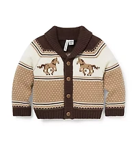 The Little Equestrian Baby Cardigan