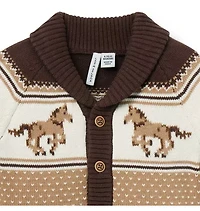 The Little Equestrian Baby Cardigan