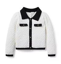 The Textured Collared Cardigan