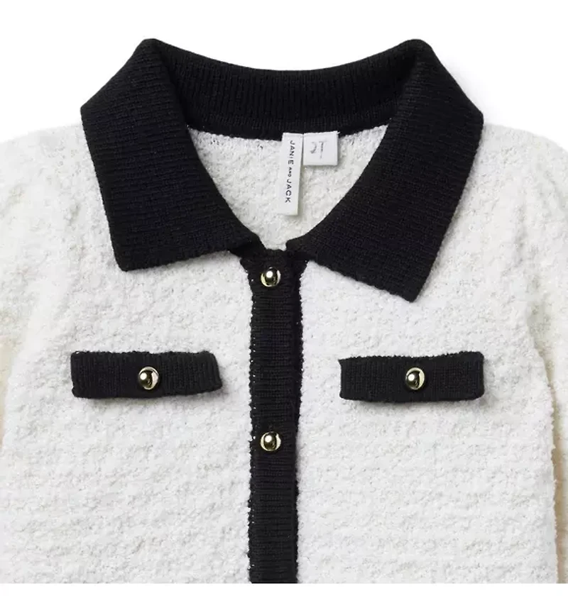 The Textured Collared Cardigan