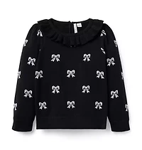 Bow Puff Sleeve Sweater