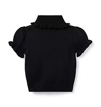 Turtleneck Puff Sleeve Sweater Top