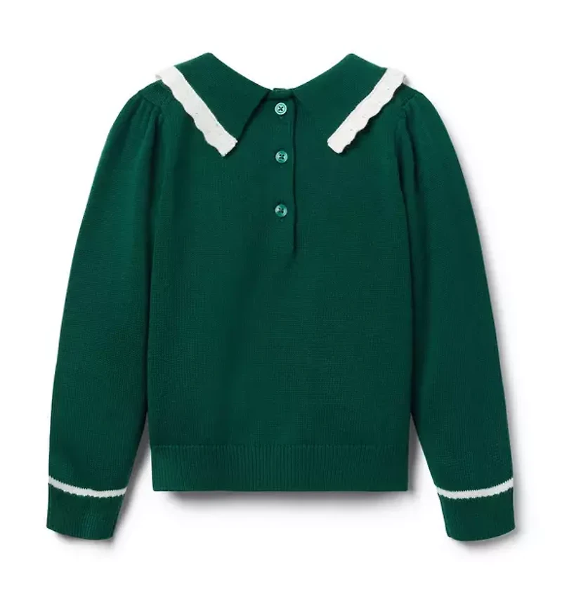 Cable Knit Collared Sweater