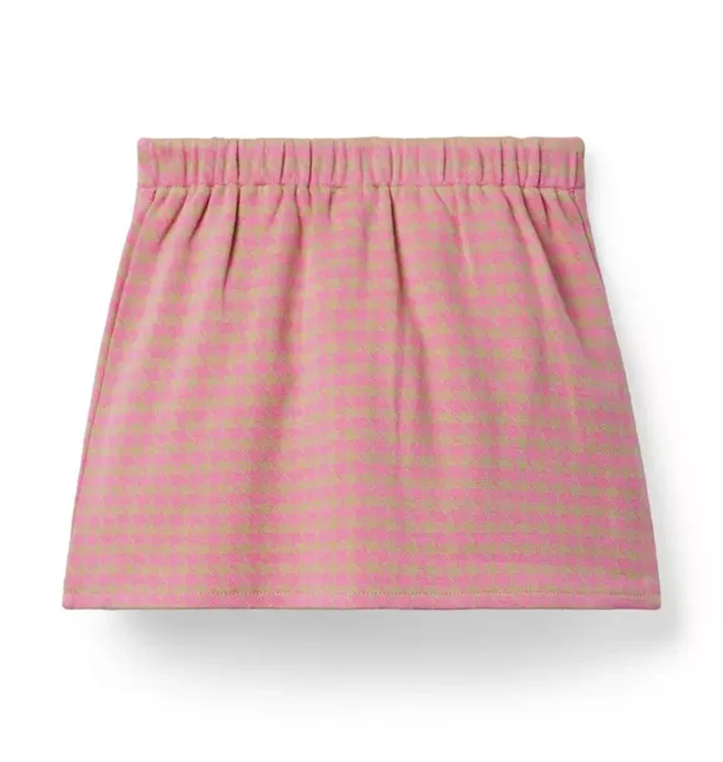 The Houndstooth Pleated Skirt