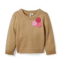 Floral Applique Sweater