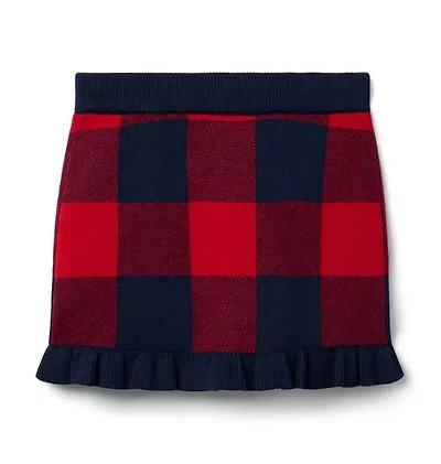 Plaid Sweater Skirt