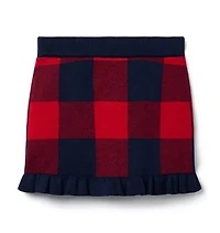 Plaid Sweater Skirt