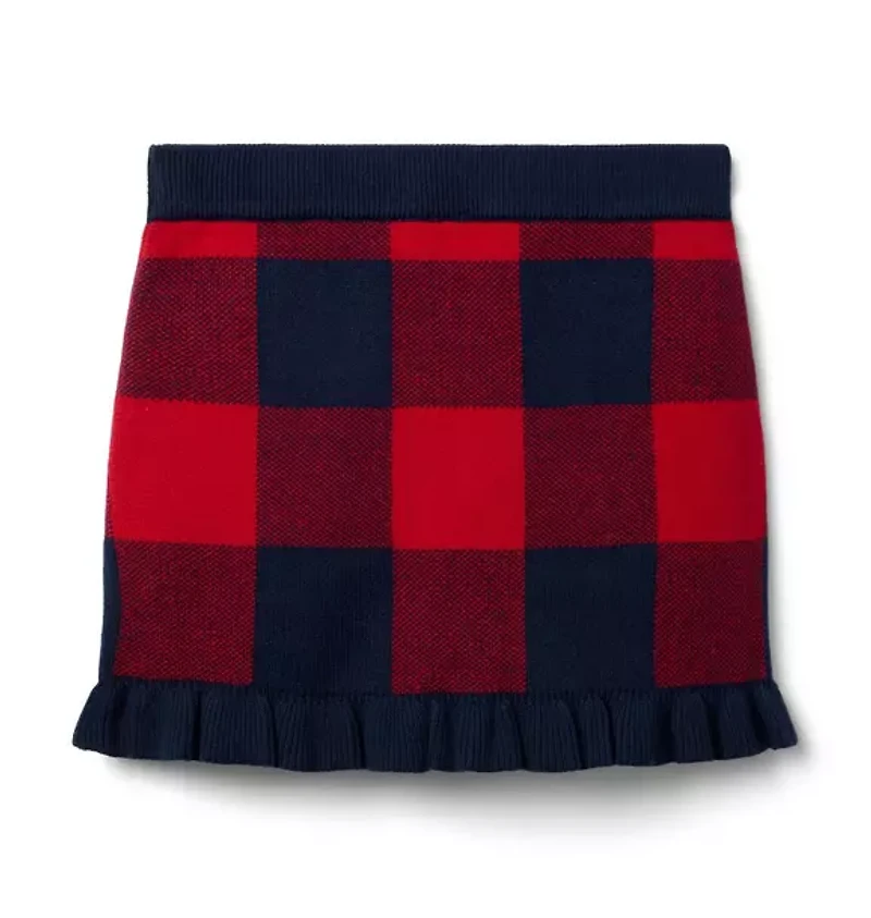 Plaid Sweater Skirt