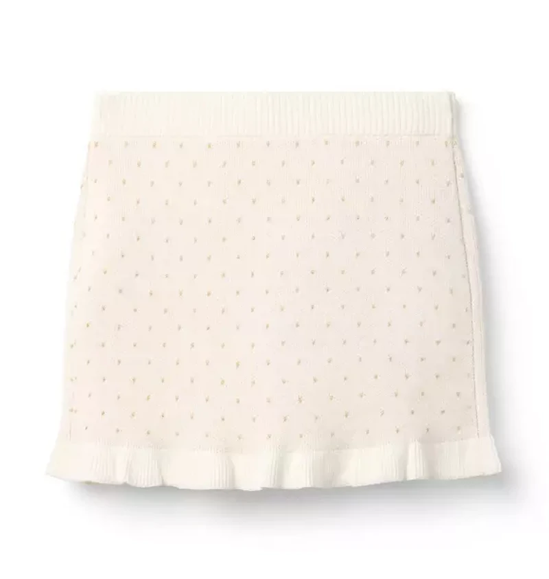 Sparkle Dot Sweater Skirt