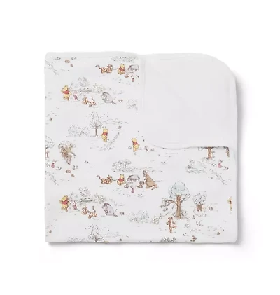 Disney Winnie The Pooh Toile Baby Blanket