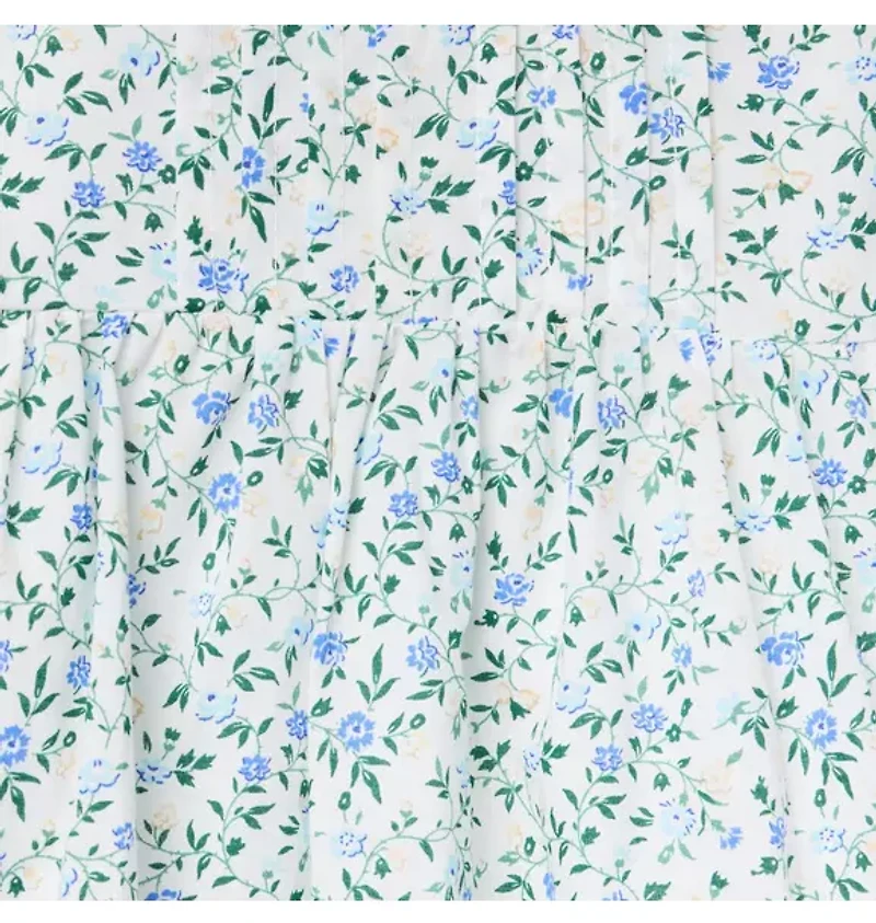 Ditsy Floral Pintuck Top