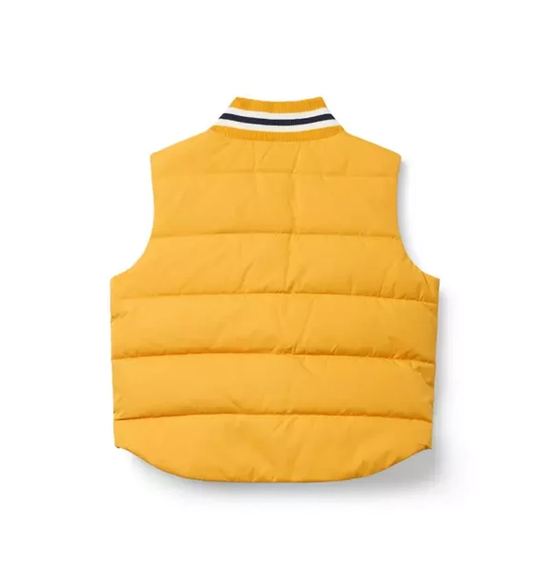 The Varsity Puffer Vest