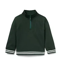 Pique Half Zip Sweatshirt